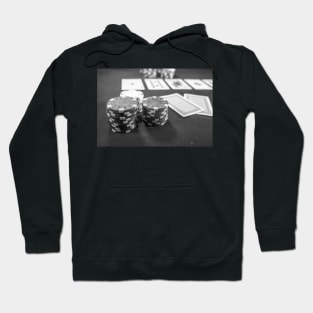 Poker chips, and playing cards Hoodie